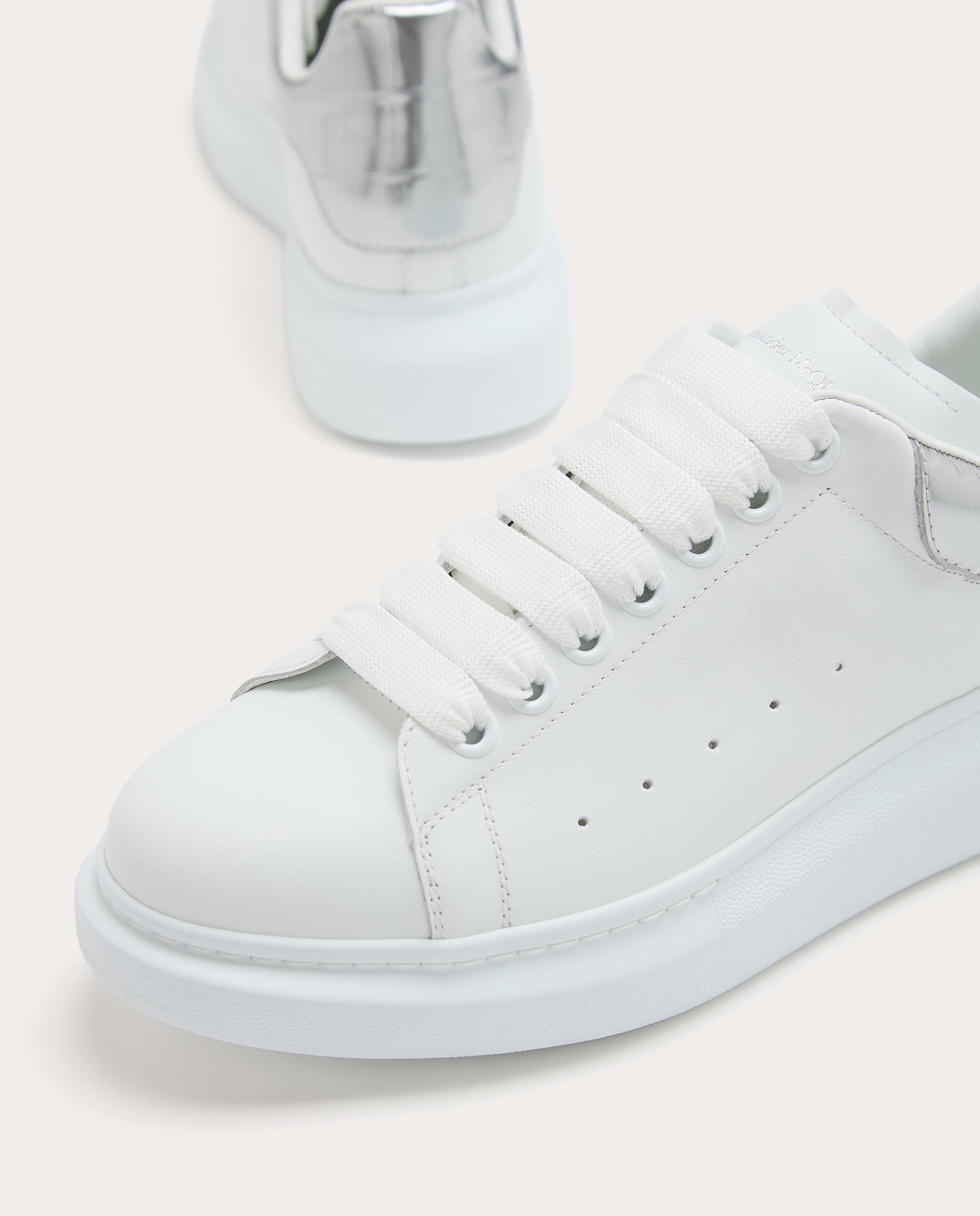 Imagen 5 de Zapatillas oversized de piel - Blanco Blanco