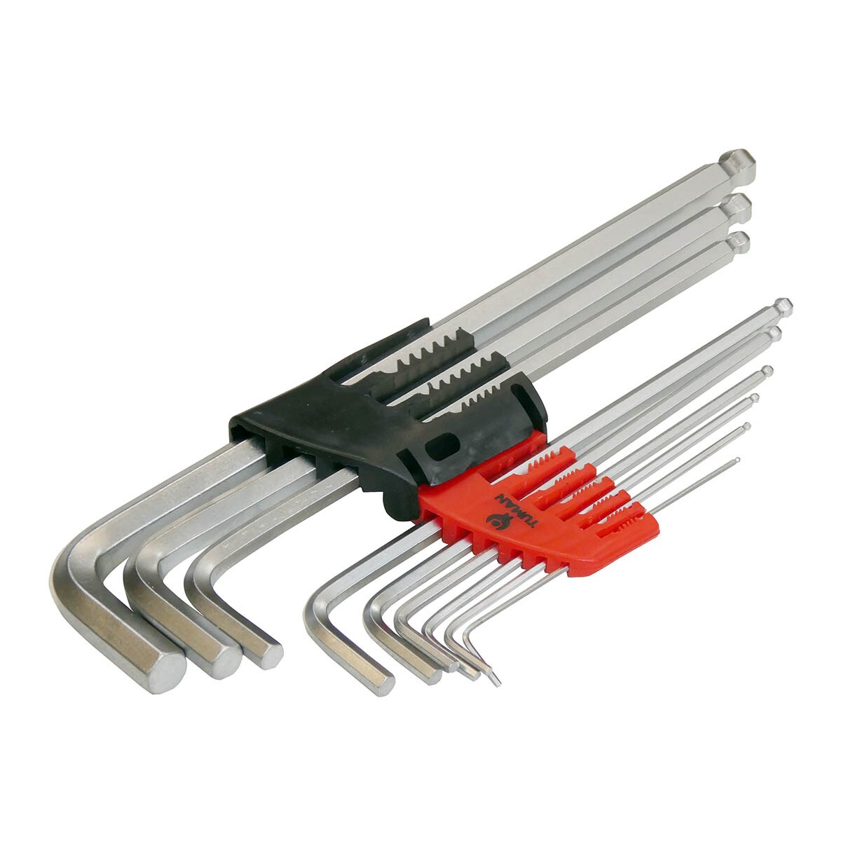 TUMAN – Juego 9 llaves Allen Bola Super Largas.