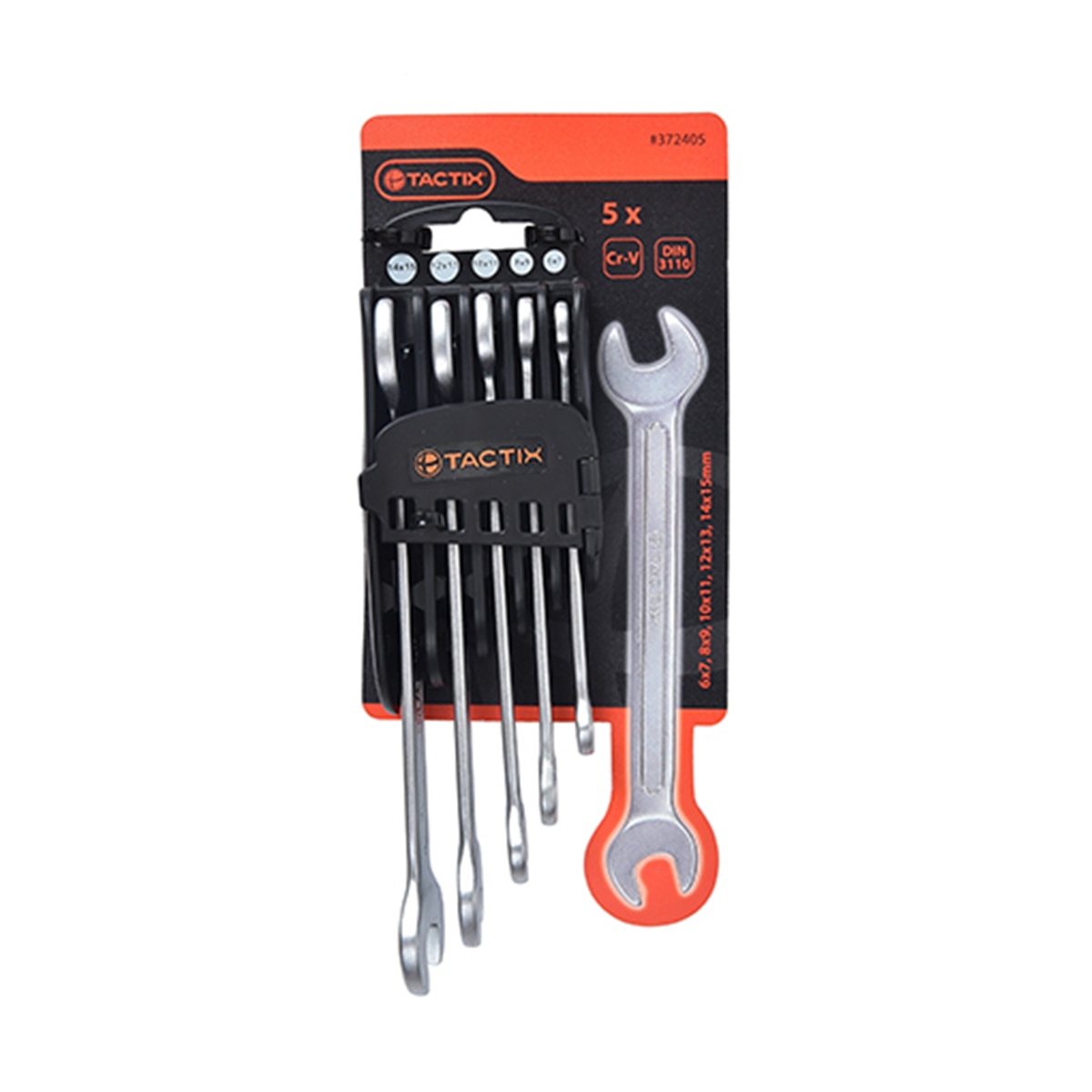 Conjunto de 5 Chaves Fixas Abertas Aço-2