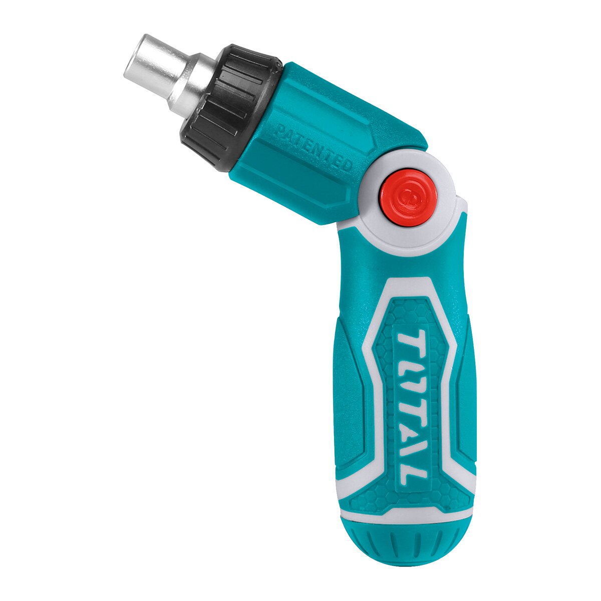 Total – Destornillador Articulable de Carraca + 12 Puntas.