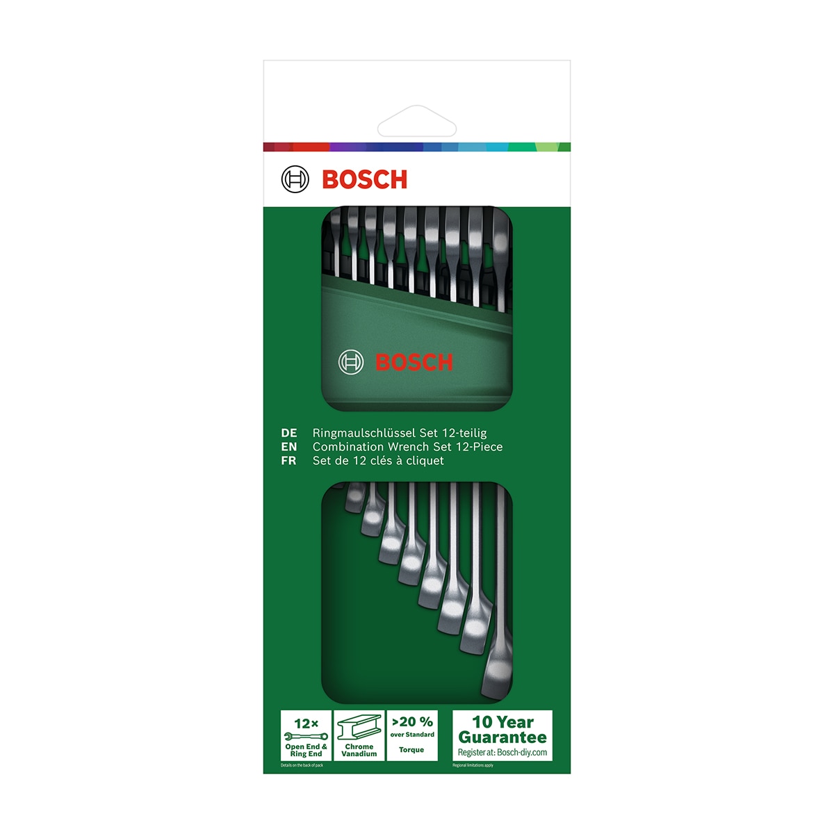 Set de Llaves Mixtas 12 Uds Verde / Negro-6