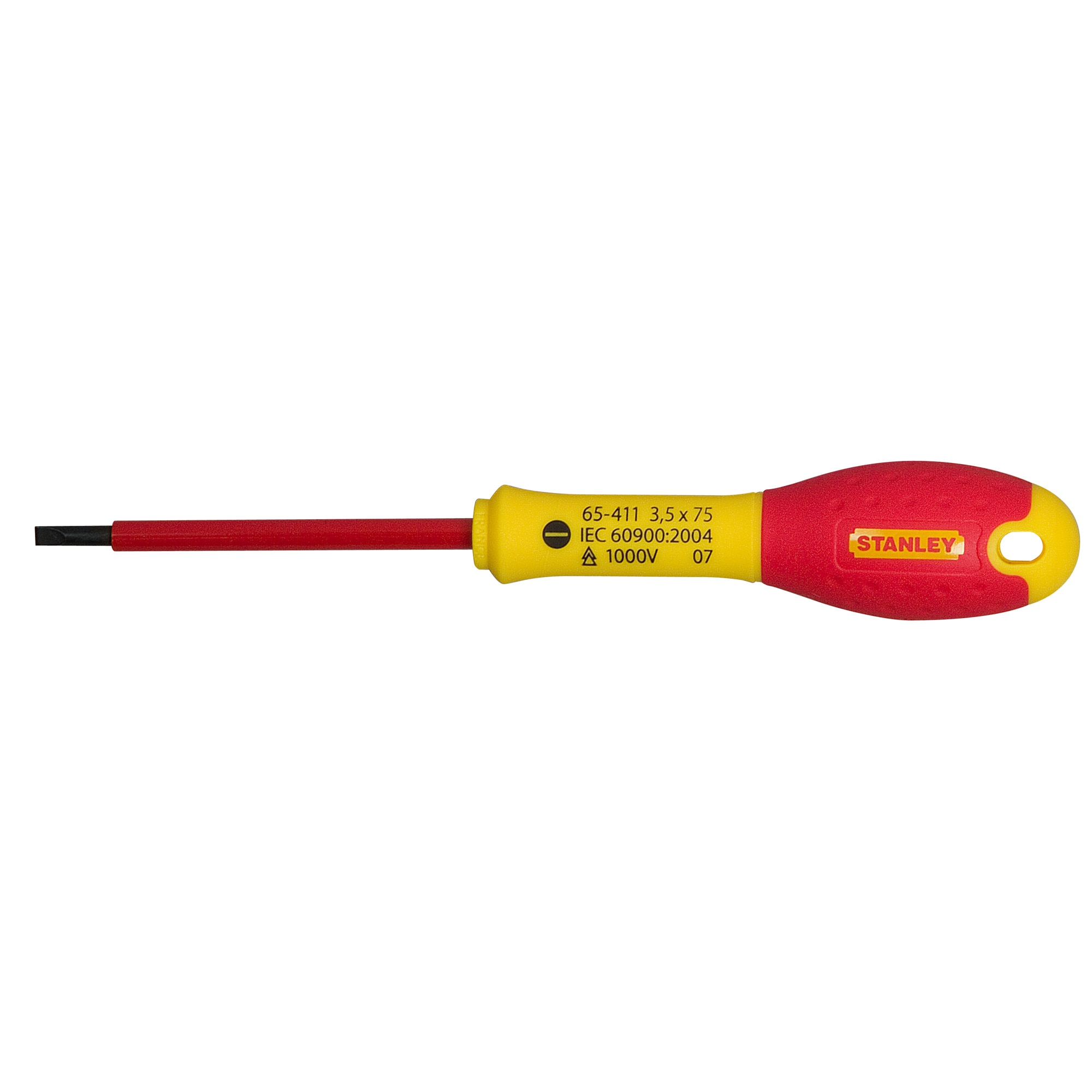 Stanley – Destornillador de electricista con mango bimaterial.