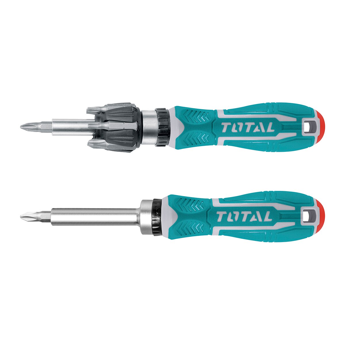 Total – Destornillador con 7 Puntas Intercambiables.