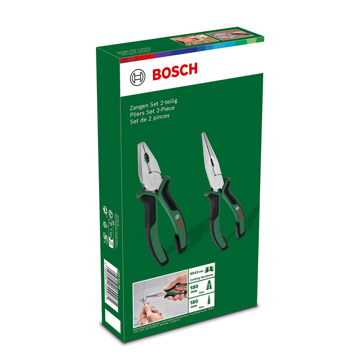 Juego de Alicates 2 Pzas Verde-9