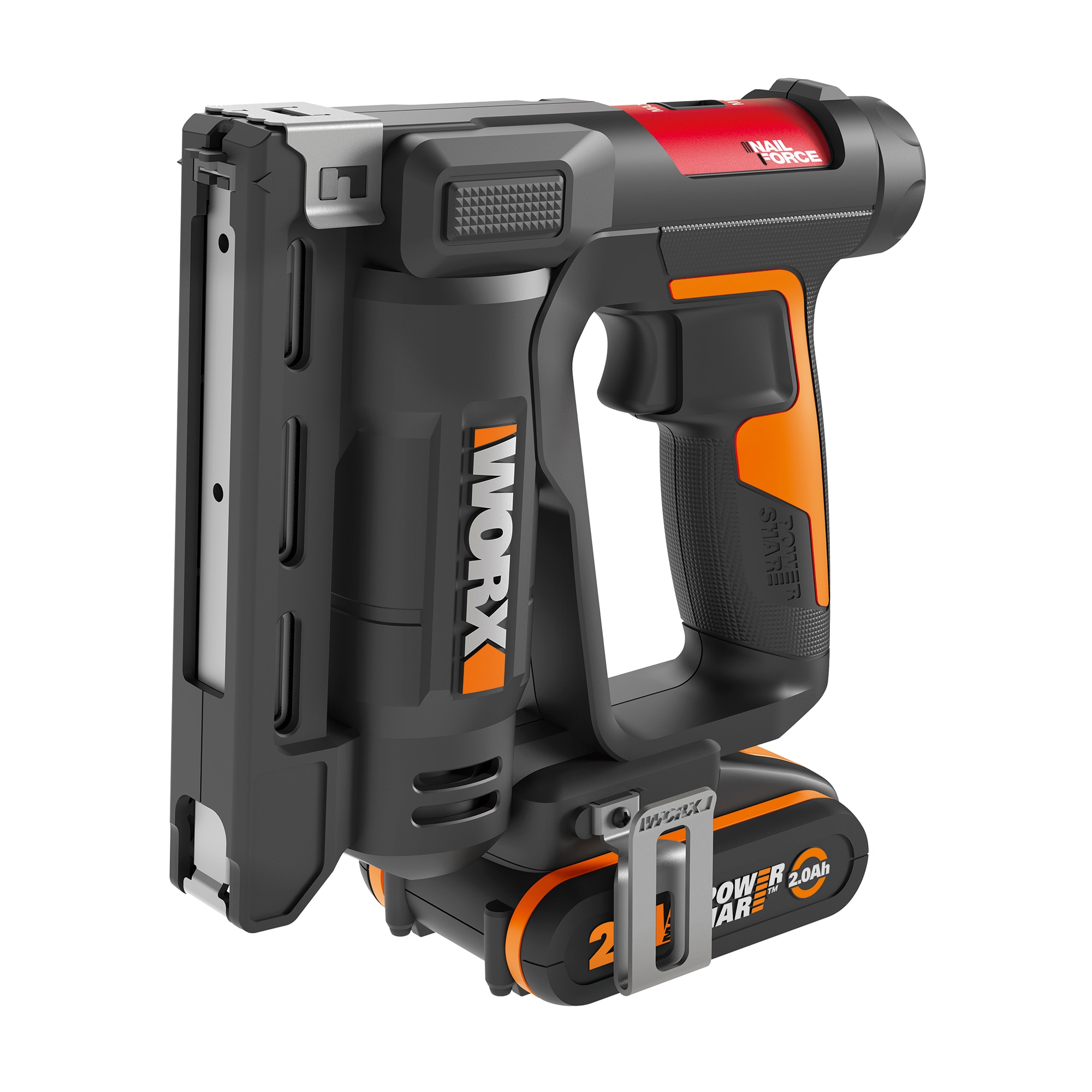 Grapadora Clavadora a Batería 20 V Negro / Naranja-2