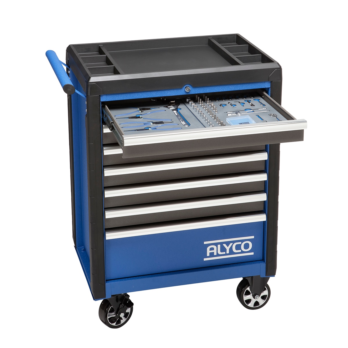 Alyco – Carro Metálico 7 Cajones Antivuelco Con Composición Mediana ALYCO.