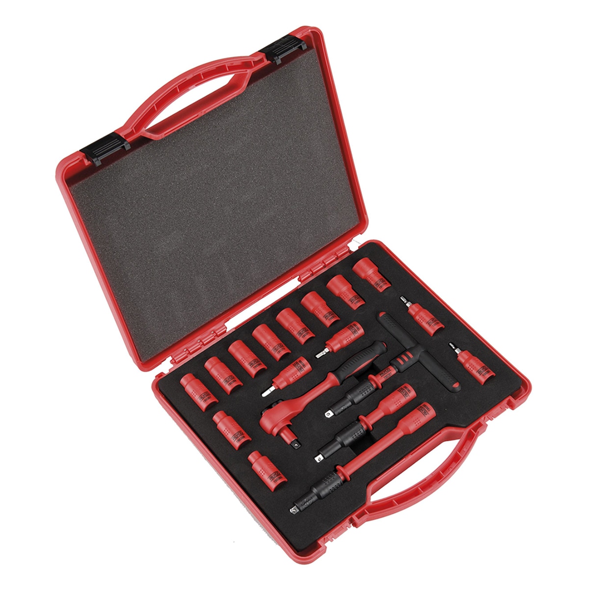 Alyco – Juego De Vasos Y Accesorios Aislados VDE 18 Pzas De 1/4′ ALYCO.