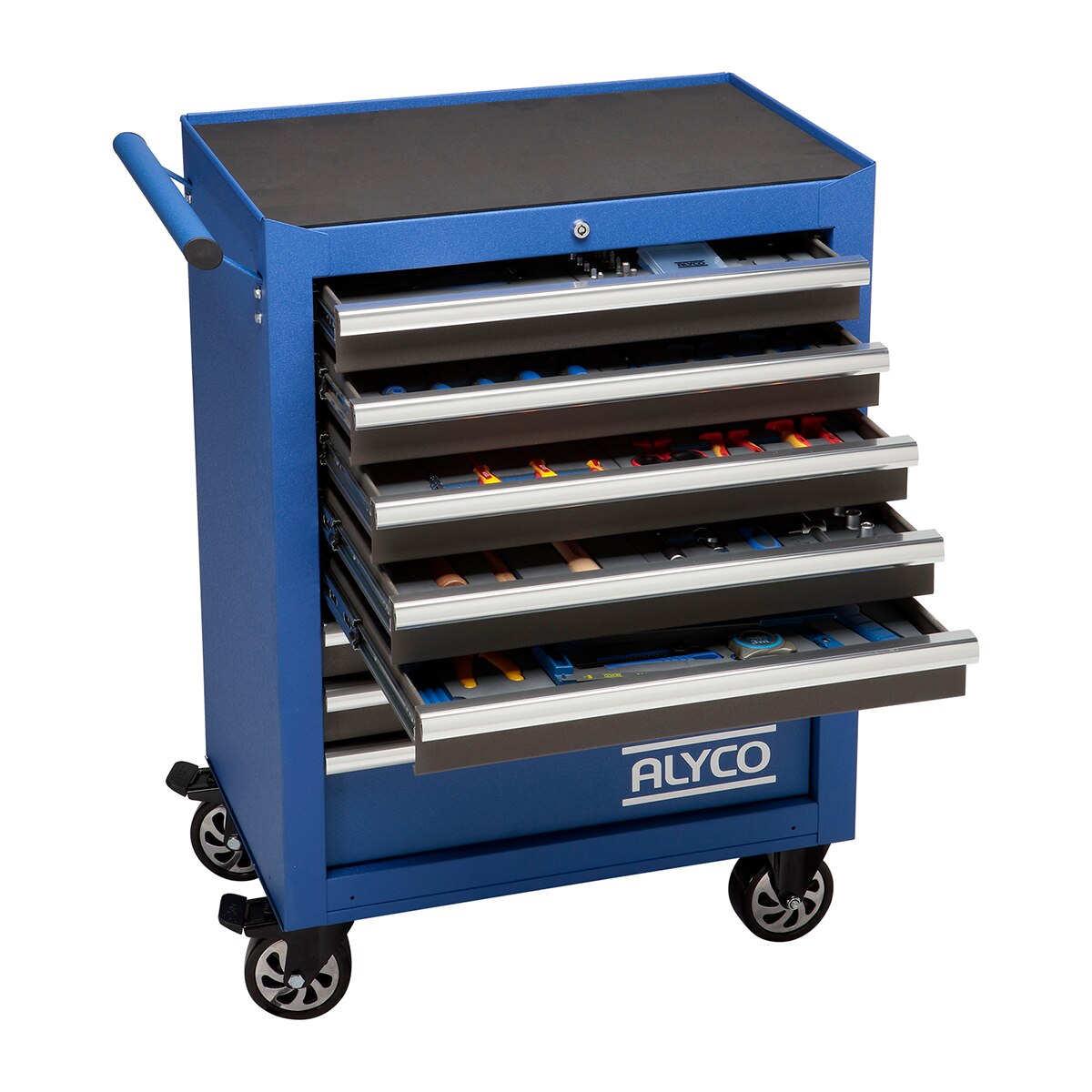 Alyco – Carro Metálico 8 Cajones Con Composición Mediana ALYCO.