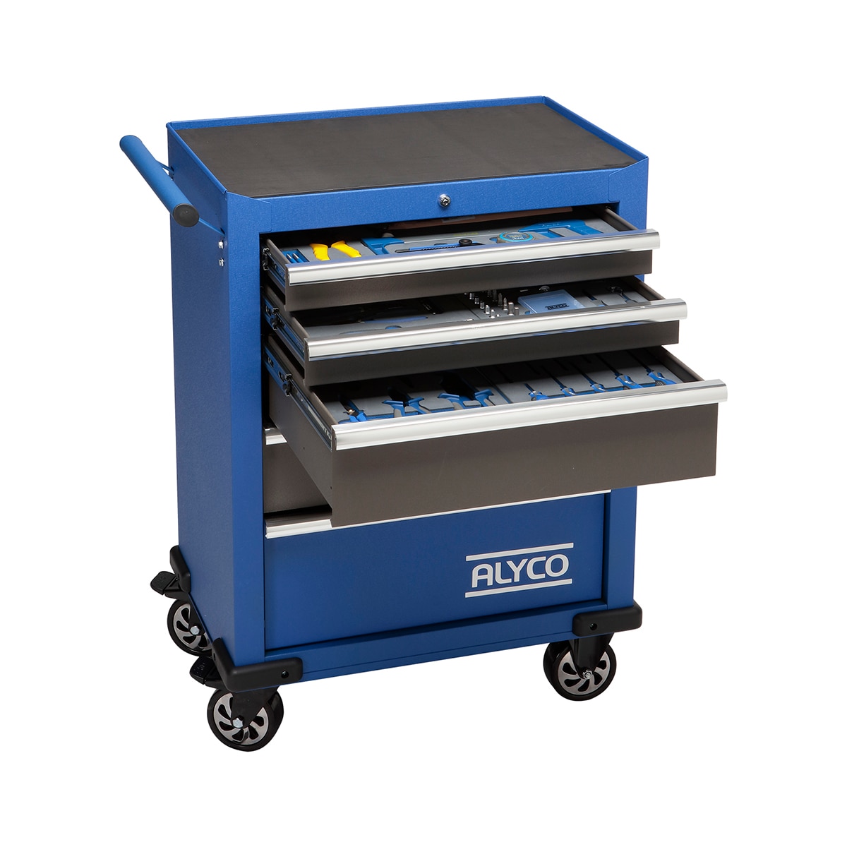 Alyco – Carro Metálico 5 Cajones Con Herramientas ALYCO.