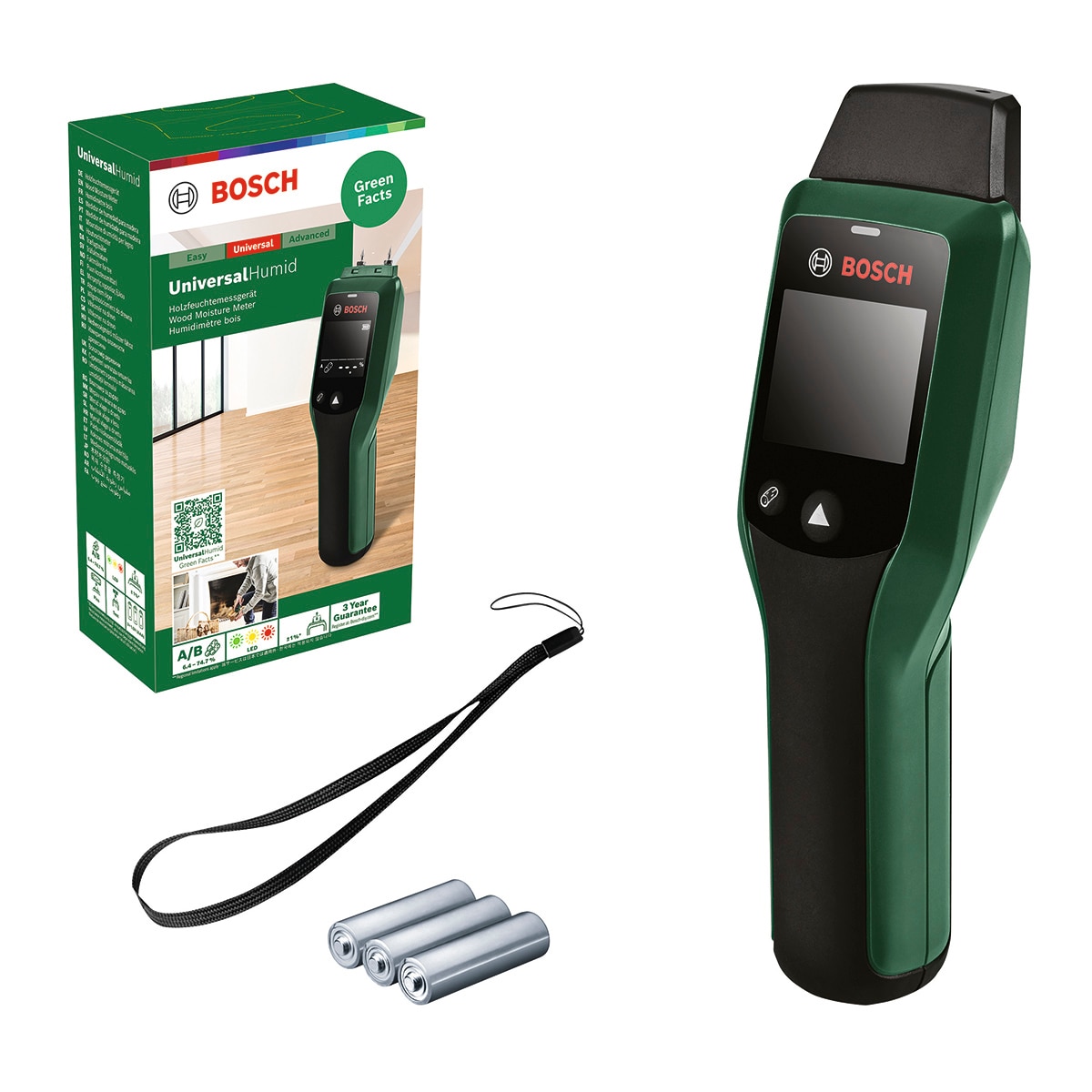 Indicador de humedad de madera UniversalHumid Verde / Negro-3