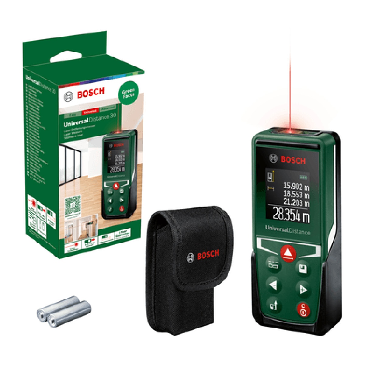 Medidor Láser Digital Universal Distance 30 Verde / Negro-4