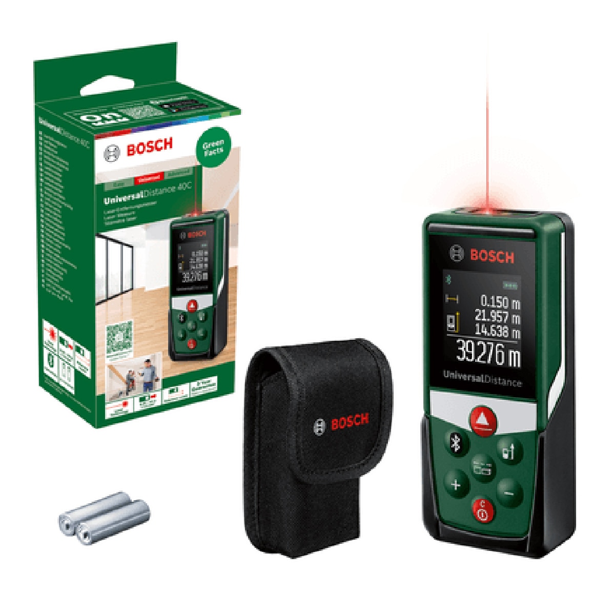 Medidor Láser Digital UniversalDistance 40C Verde / Negro-3