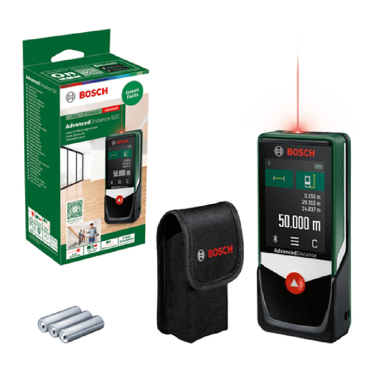 Medidor Láser Digital AdvancedDistance 50C Verde / Negro-3