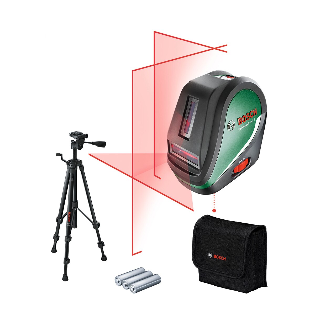 Bosch – Nivel Láser Universal 3 + Trípode.