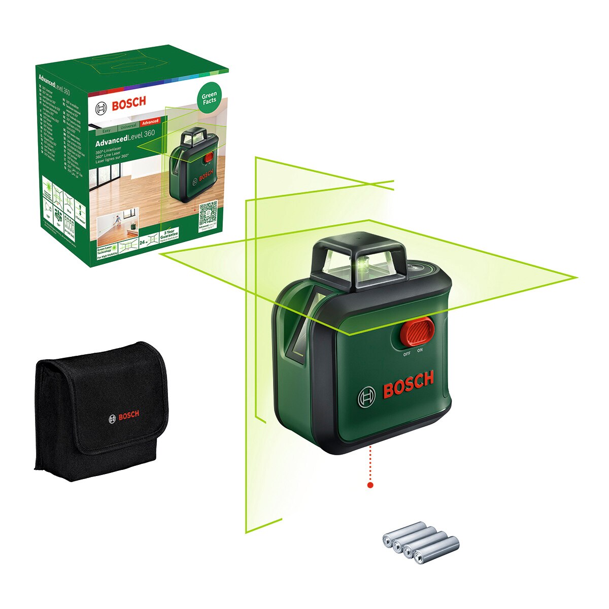 Nível Laser Advance 360 Verde / Preto-2