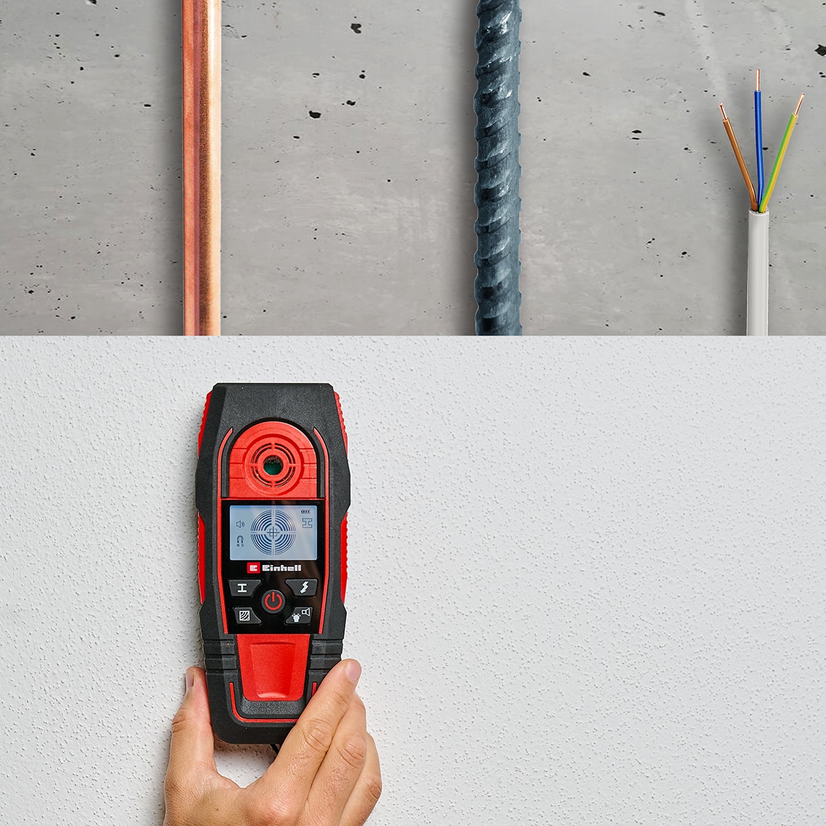 Detector digital Einhell TE-MD 80 Rojo-4