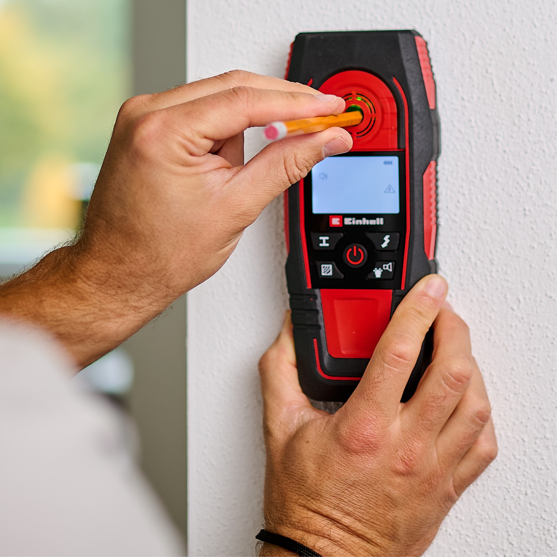 Detector digital Einhell TE-MD 80 Rojo-8