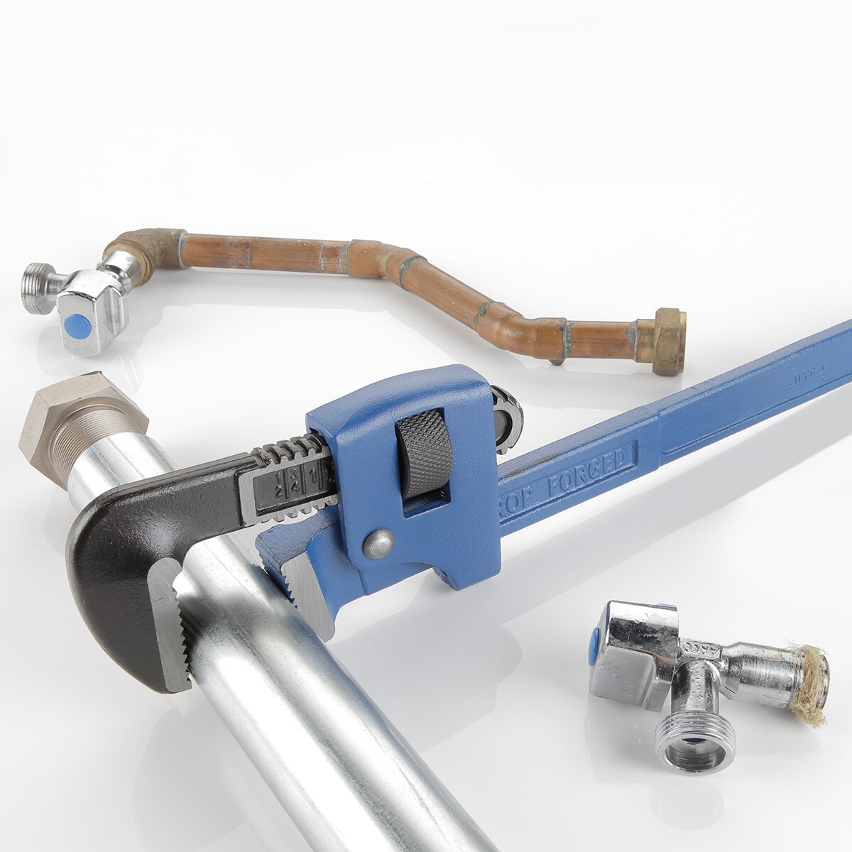 Llave Stillson Acero Forjado ALYCO Azul-7