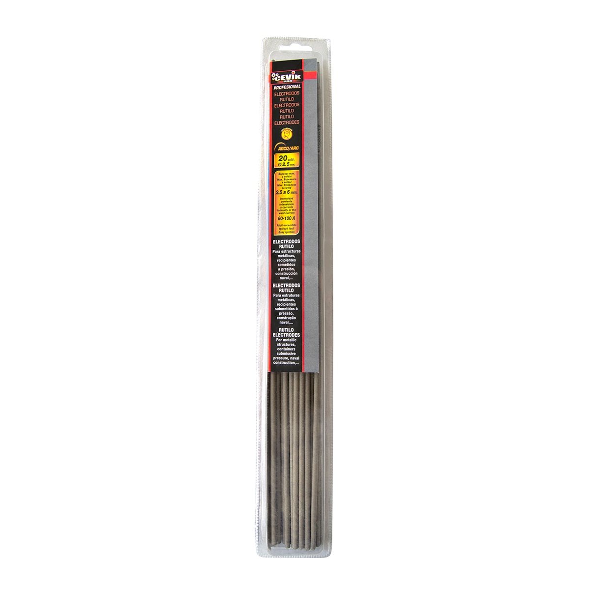Electrodos de Rutilo Ø 2,5 mm - 20 Uds Gris-3