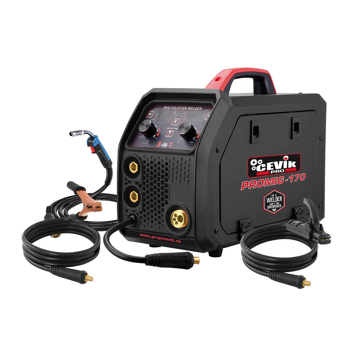 Imagen 0 de Equipo de Soldadura Inverter 3 en 1 MIG/TIG/MMA 160 A