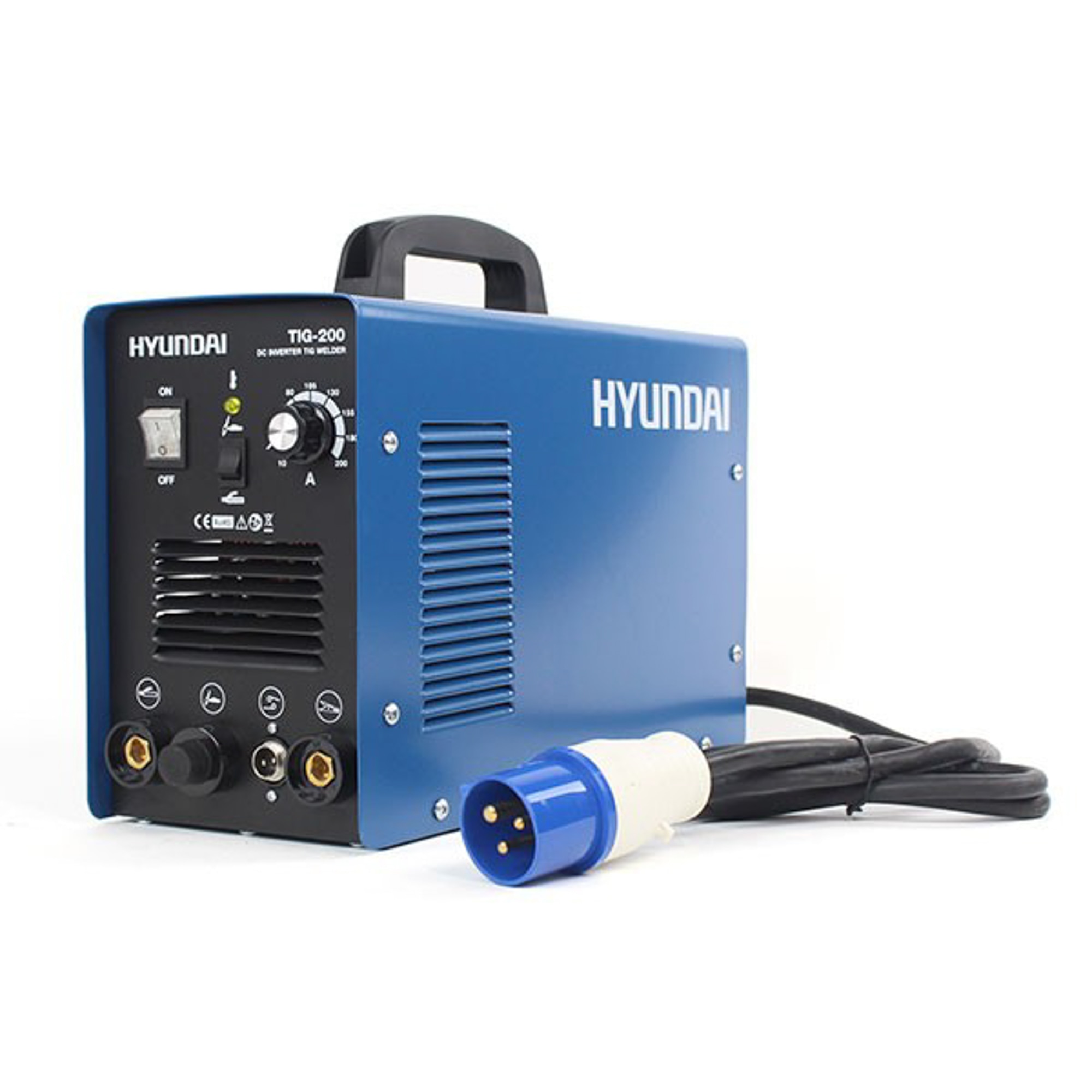 Soldador Inverter Mosfet Multifunción TIG/MMA TIG-200 Azul / Negro-4