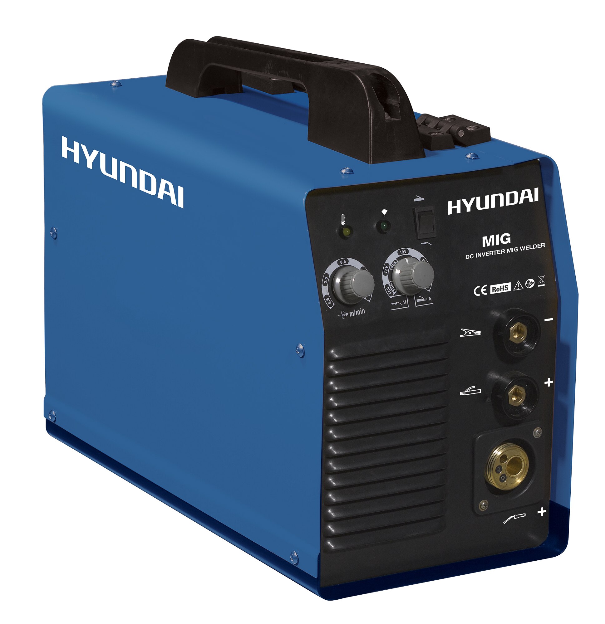 Soldador Inverter IGBT Multifunción MIG/MAG/MMA MIG-180 Azul / Negro-2