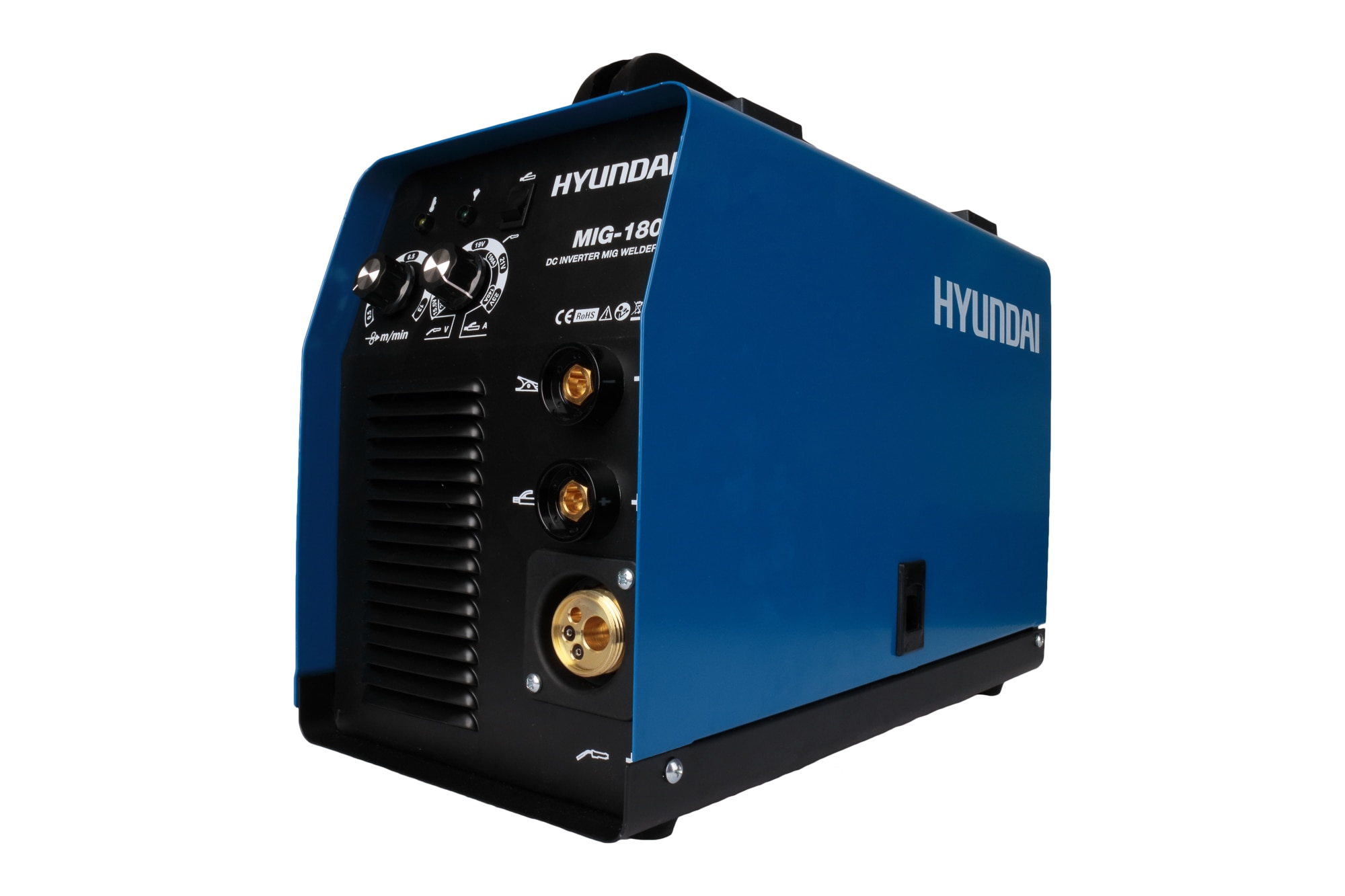 Soldador Inverter IGBT Multifunción MIG/MAG/MMA MIG-180 Azul / Negro-3
