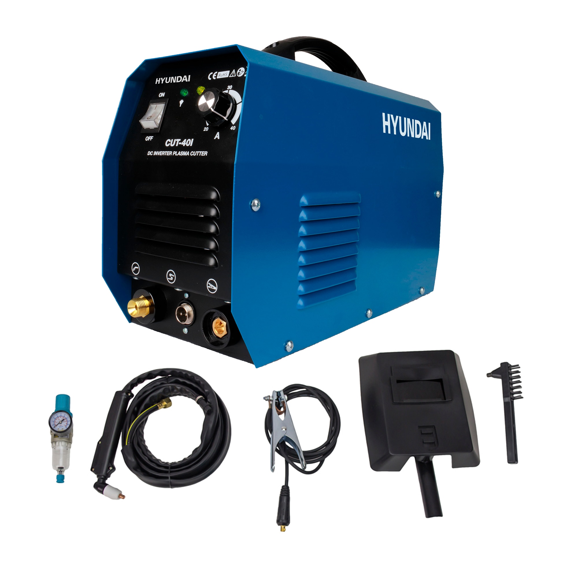 Soldador Inverter IGBT de Plasma CUT-40I Azul / Negro-1