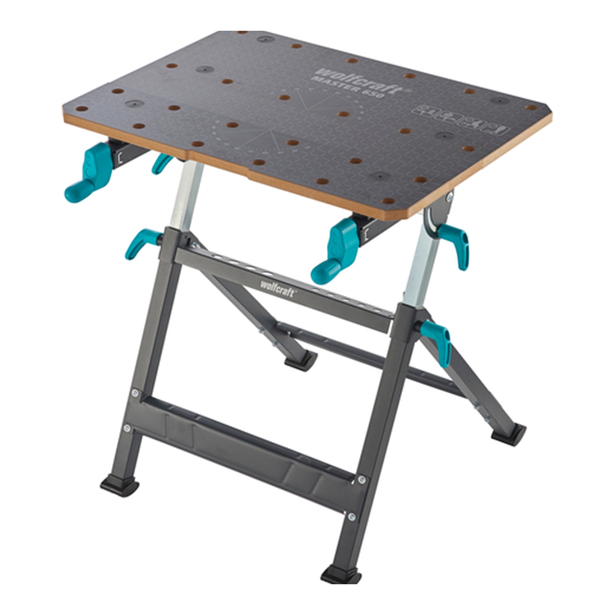 Banco plegable de trabajo y sujeción Master 650 Ergo Gris / Azul-14