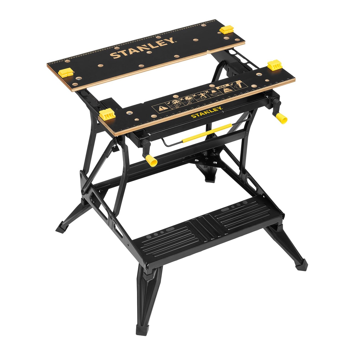 Stanley – Banco Trabajo Doble Altura con Sujeción Vertical.