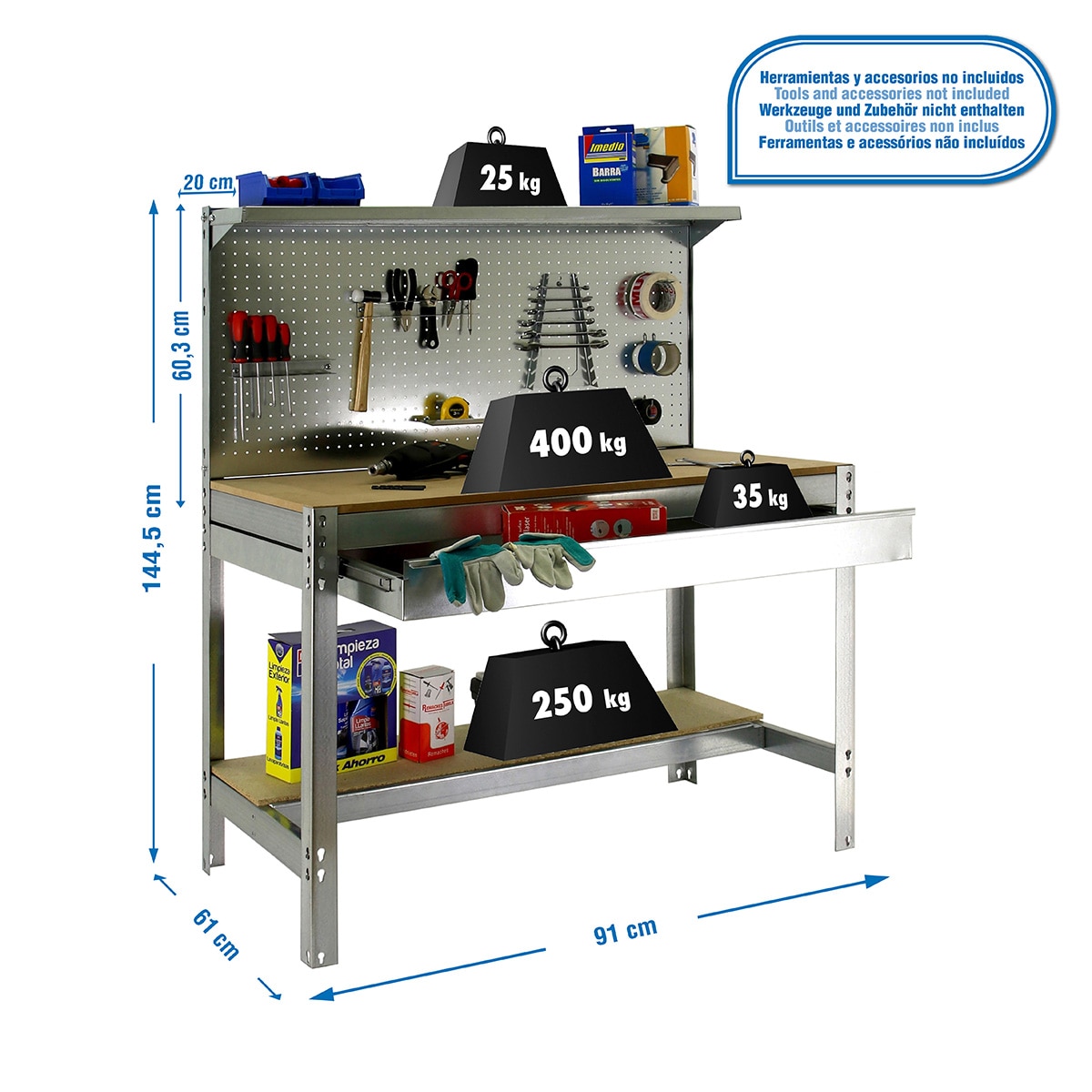 SIMONWORK BT3 BOX 900 GALVA/MADERA Galvanizado-3
