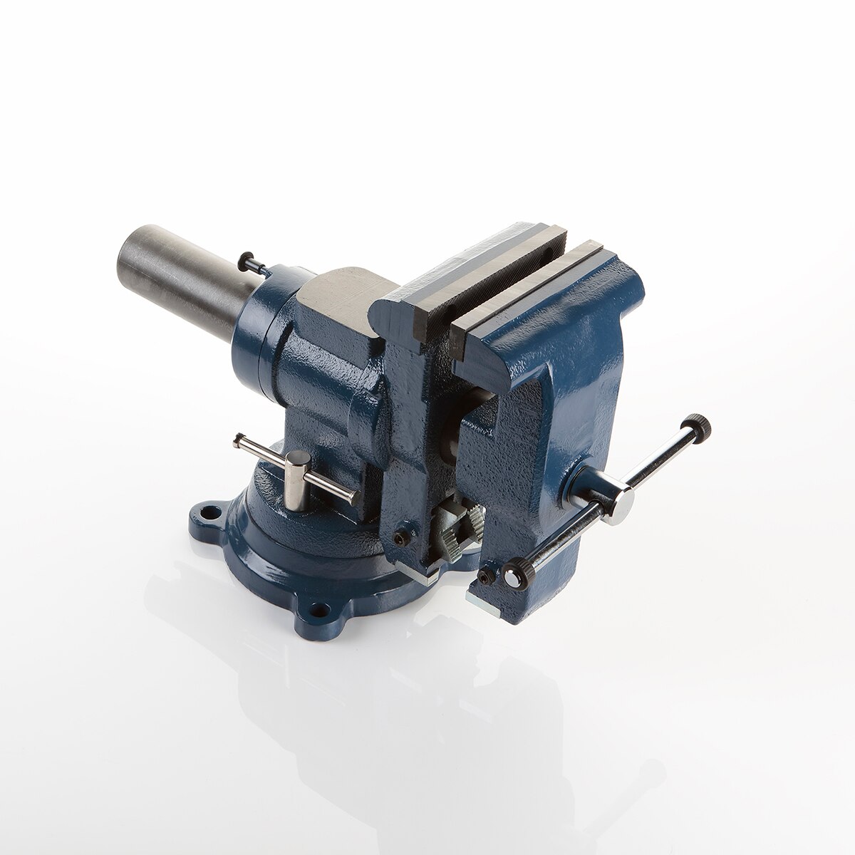 Tornillo De Banco De Guía Redonda Multifunción ALYCO Azul-6