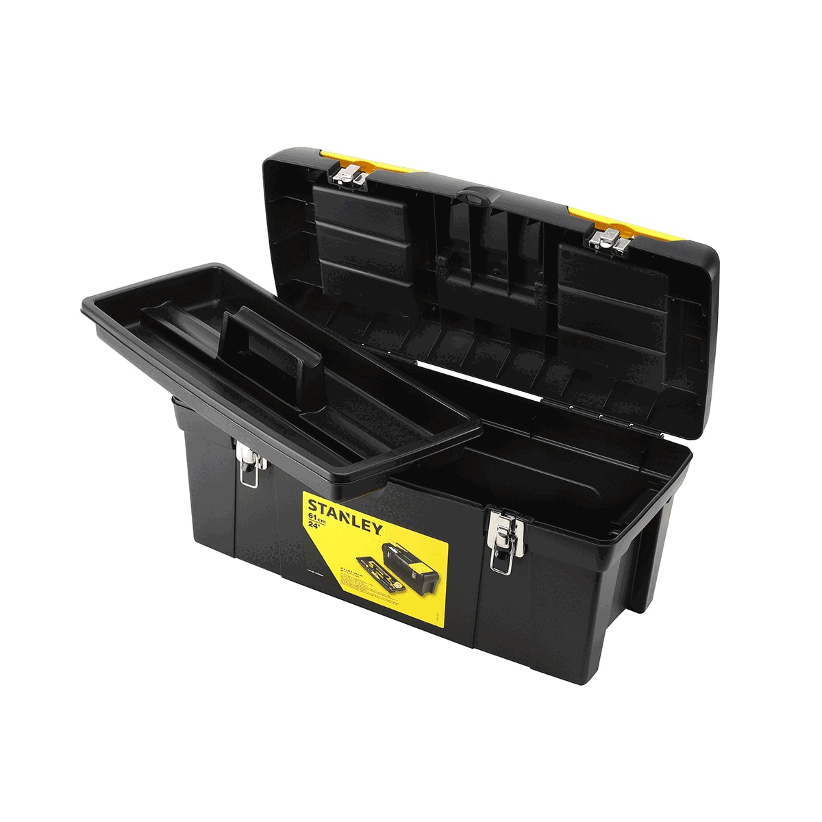 Caja para Herramientas Milenium con cierres metálicos Negro / Amarillo-3