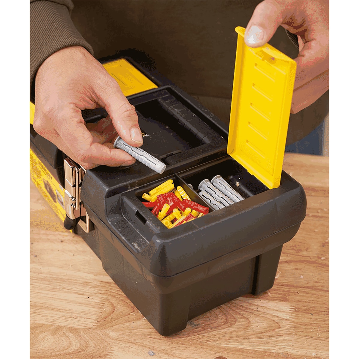 Caja para Herramientas Milenium con cierres metálicos Negro / Amarillo-8