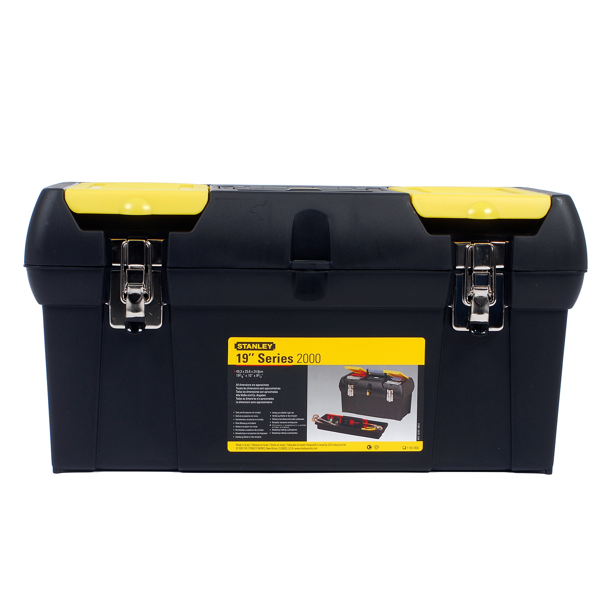 Stanley – Caja de herramientas plástico con cierre metálico.