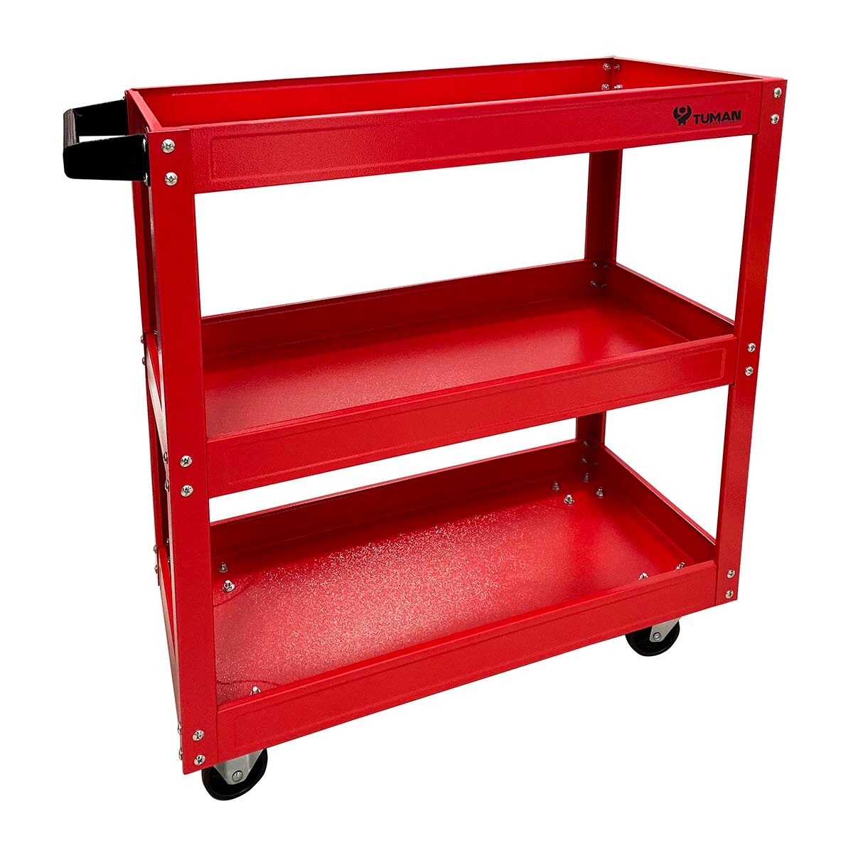 Carro Taller 3 Bandejas con Ruedas Rojo-1