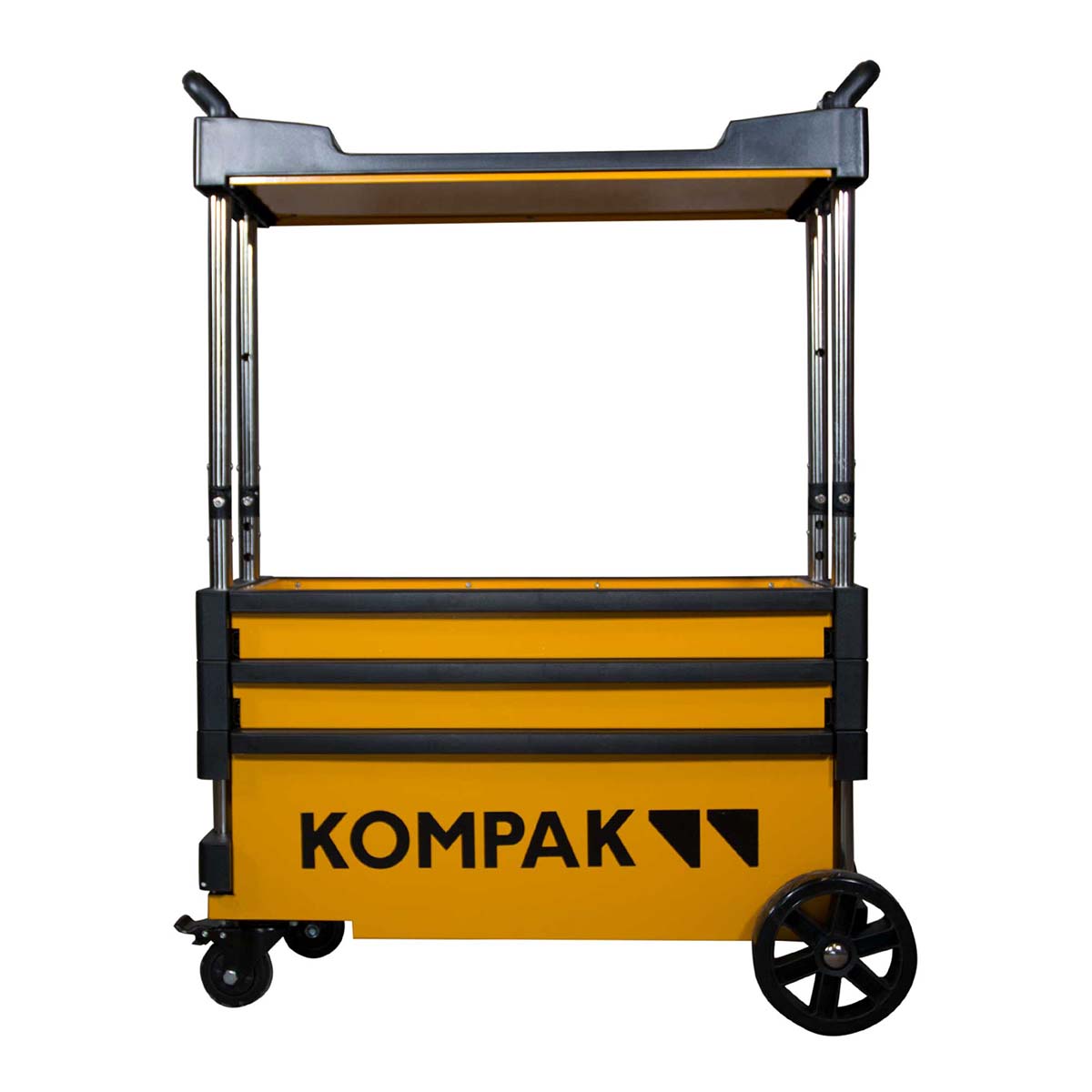 Carro Taller Plegable con Mesa de Trabajo KT01 Amarillo / Negro-4