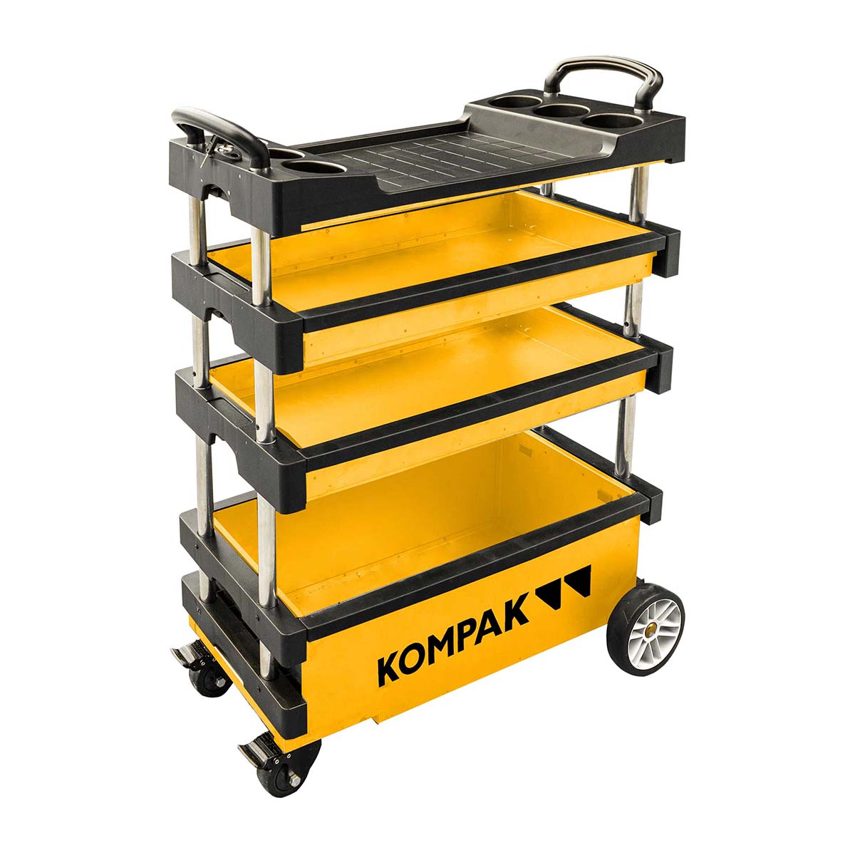 Carro Taller Plegable con Mesa de Trabajo KT01 Amarillo / Negro-7