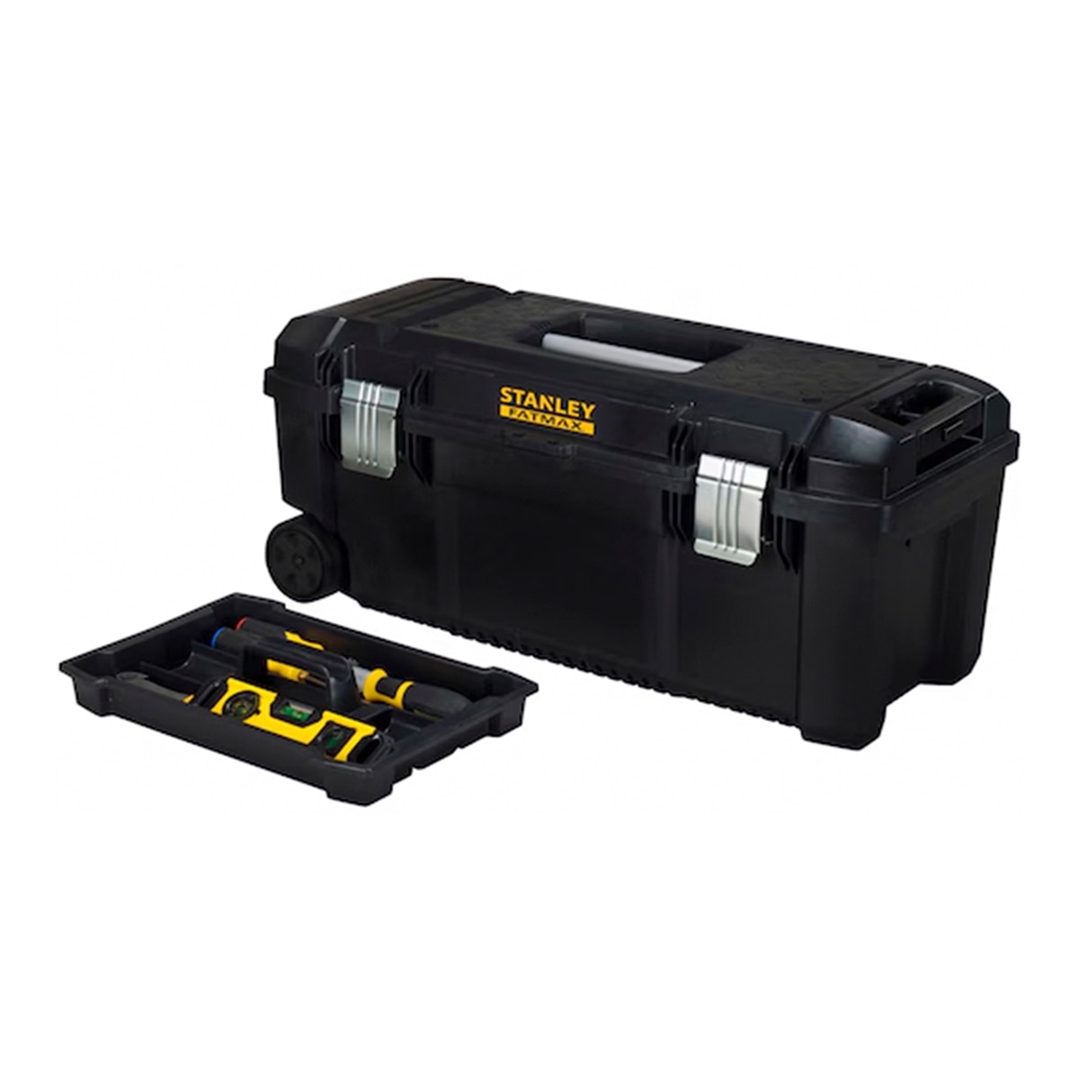 Caja de herramientas Fatmax 71 cm con Ruedas y Asa Telescópica Amarillo / Negro-2