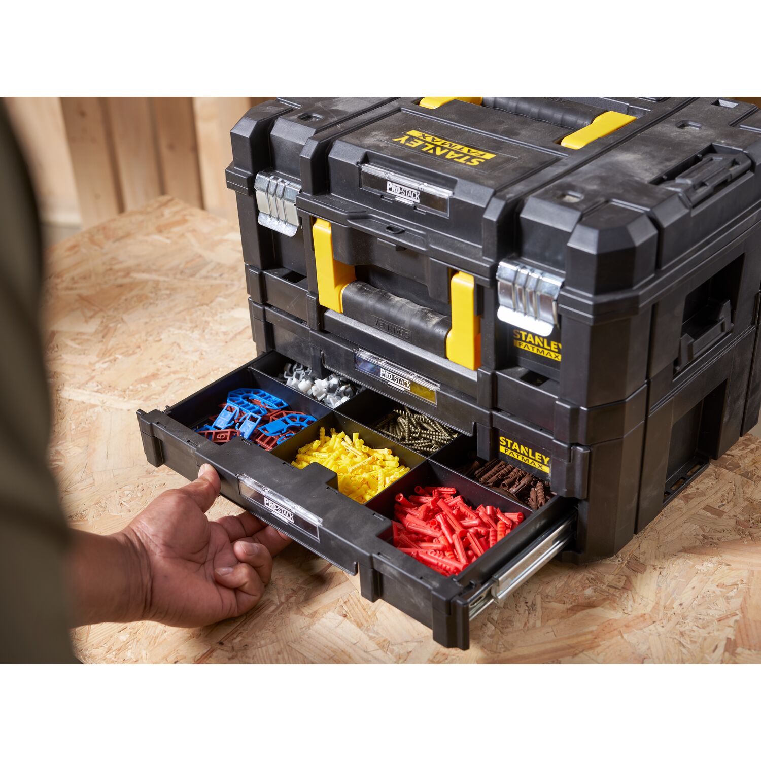 Kit Combinado Maleta Multiusos, Cajón Doble Negro-2