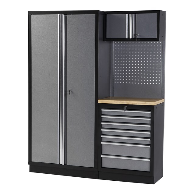 Imagen 0 de Conjunto De Taller De 2 Módulos Con Superficie De Trabajo De Madera ALYCO