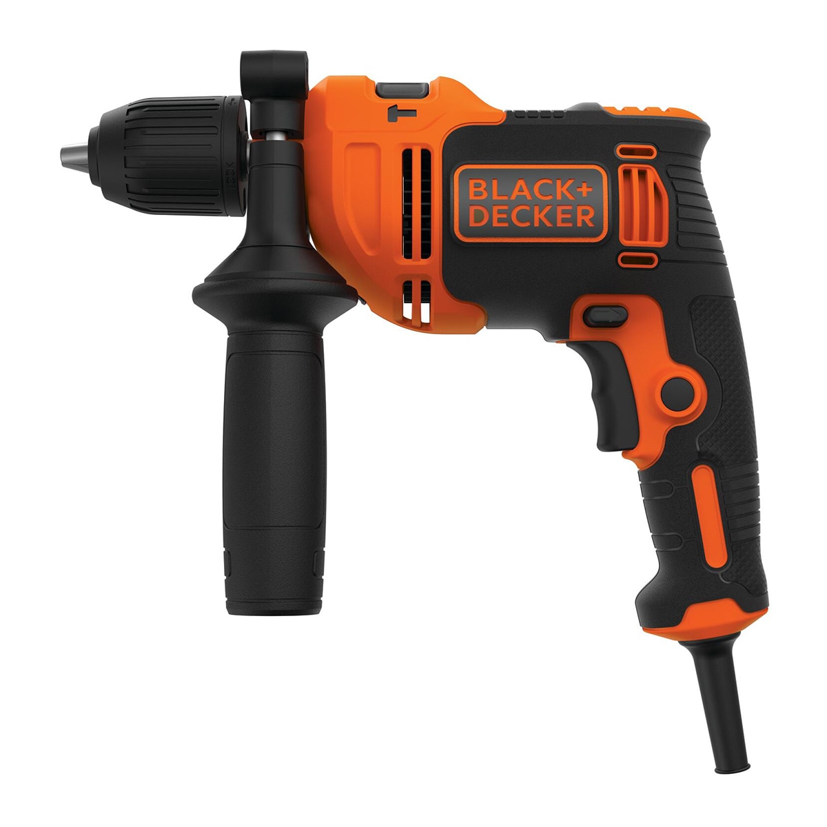 BLACK+DECKER – Taladro Percutor Eléctrico con cable a red 710 W BEH710K-QS + Accesorios + Maletín.