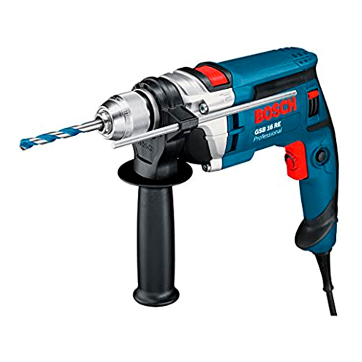 Bosch – Taladro Percutor Eléctrico con cable a red 750 W GSB 16 RE.