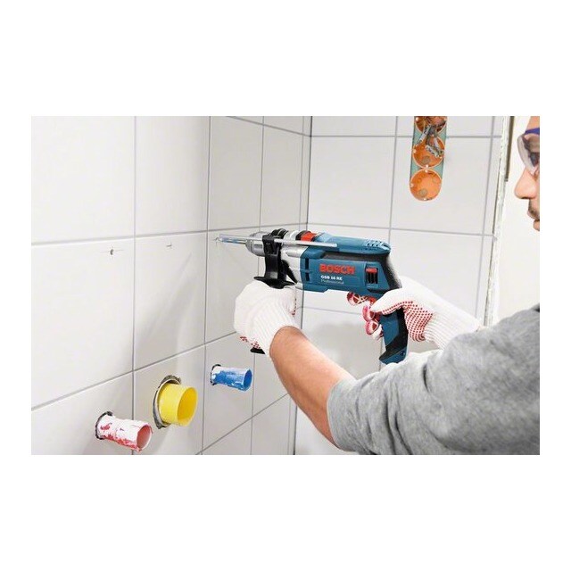Taladro Percutor Eléctrico con cable a red 750 W GSB 16 RE Azul / Negro-3