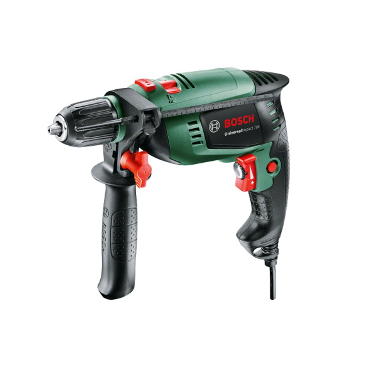 Taladro Percutor Eléctrico con cable a red 700 W UNIVERSAL IMPACT 700 Verde / Negro-1