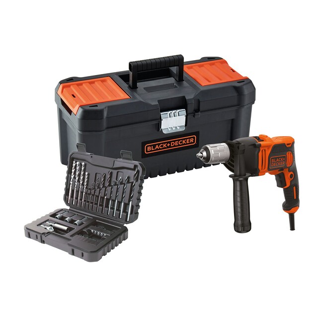 Taladro Percutor 850 W BLACK + DECKER BEH850KA32-QS + caja + accesorios