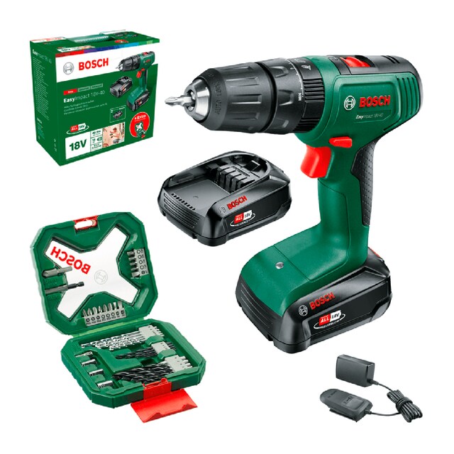 Imagen 0 de Taladro Percutor a Batería 18V Power for All + 2 Baterías + Cargador + Set X-Line 34 accesorios