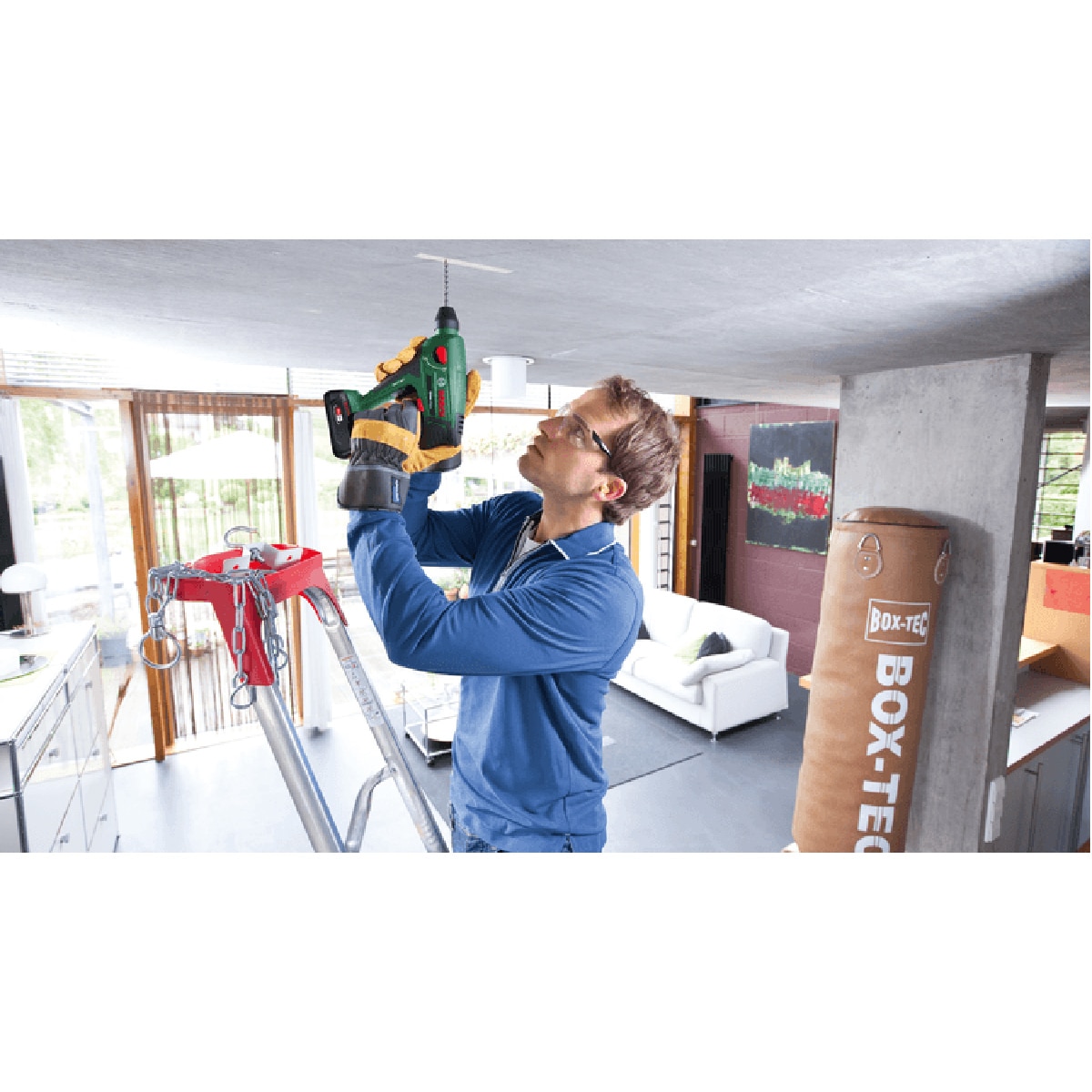 Taladro Percutor a Batería Uneo Maxx 18 V Power For All Verde / Negro-5
