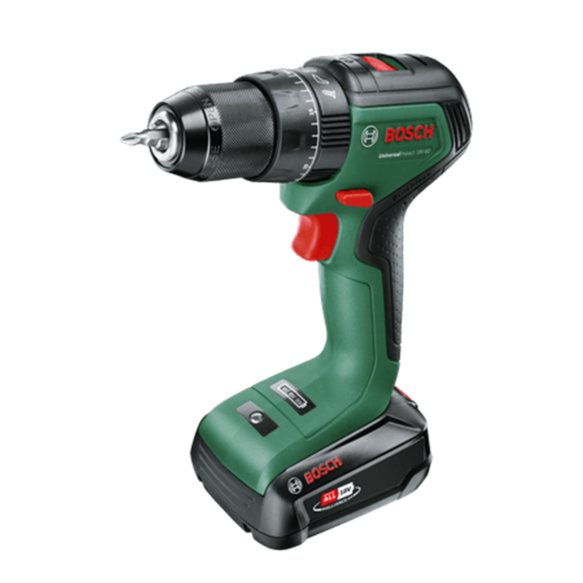 Taladro Percutor a Batería Universal Impact 18 V Power For All Verde / Negro-2