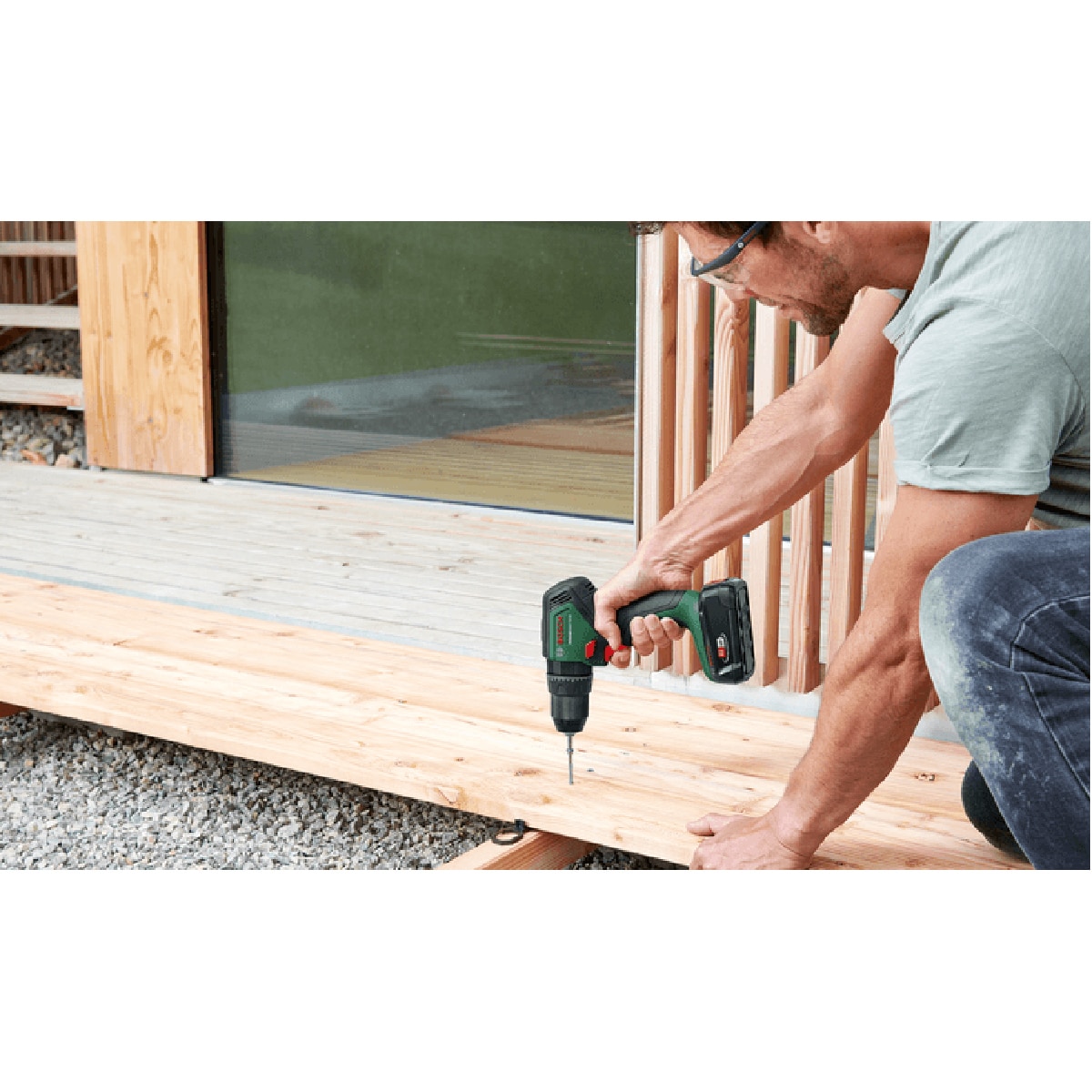 Taladro Percutor a Batería Universal Impact 18 V Power For All Verde / Negro-6
